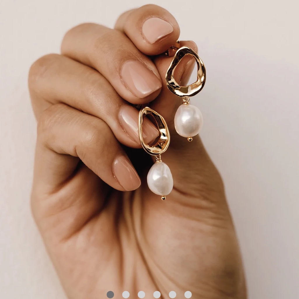 Pearl Drop Earrings | Gold Vermeil